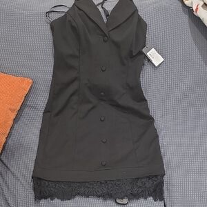 Guess Black and Gray Textured Fabric